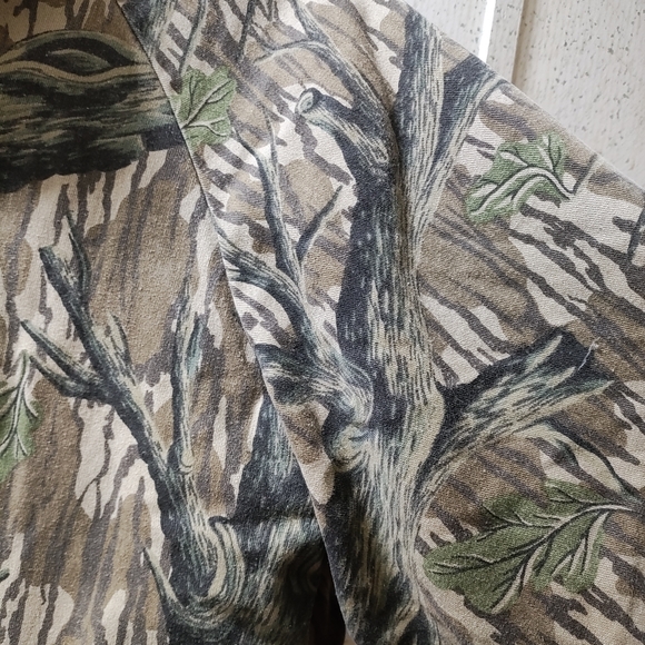 Vtg Mossy Oak Hunting Jacket Insulated Camo Tree XL Etched Button USA Made Clean - Picture 8 of 16